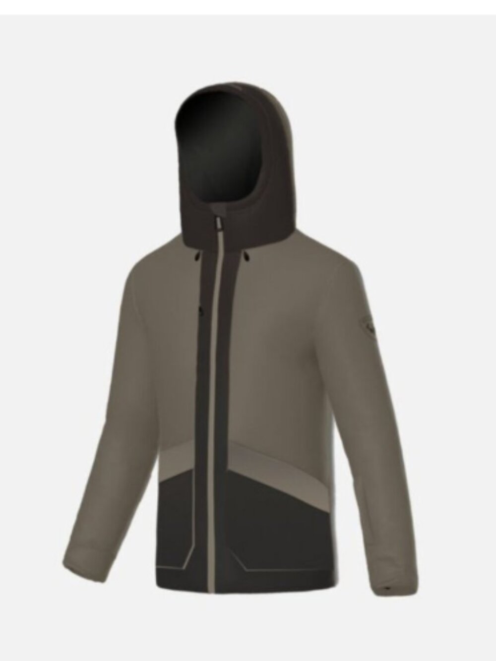 Rossignol Men's Medium Corbet's 2L Ski Jacket Khaki Black NWT Snow 2-Layer Shell